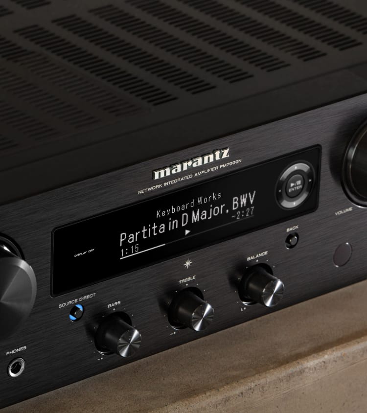 PM7000N Amplifier - 2 Ch. Stereo and Analog with HEOS® | Marantz™
