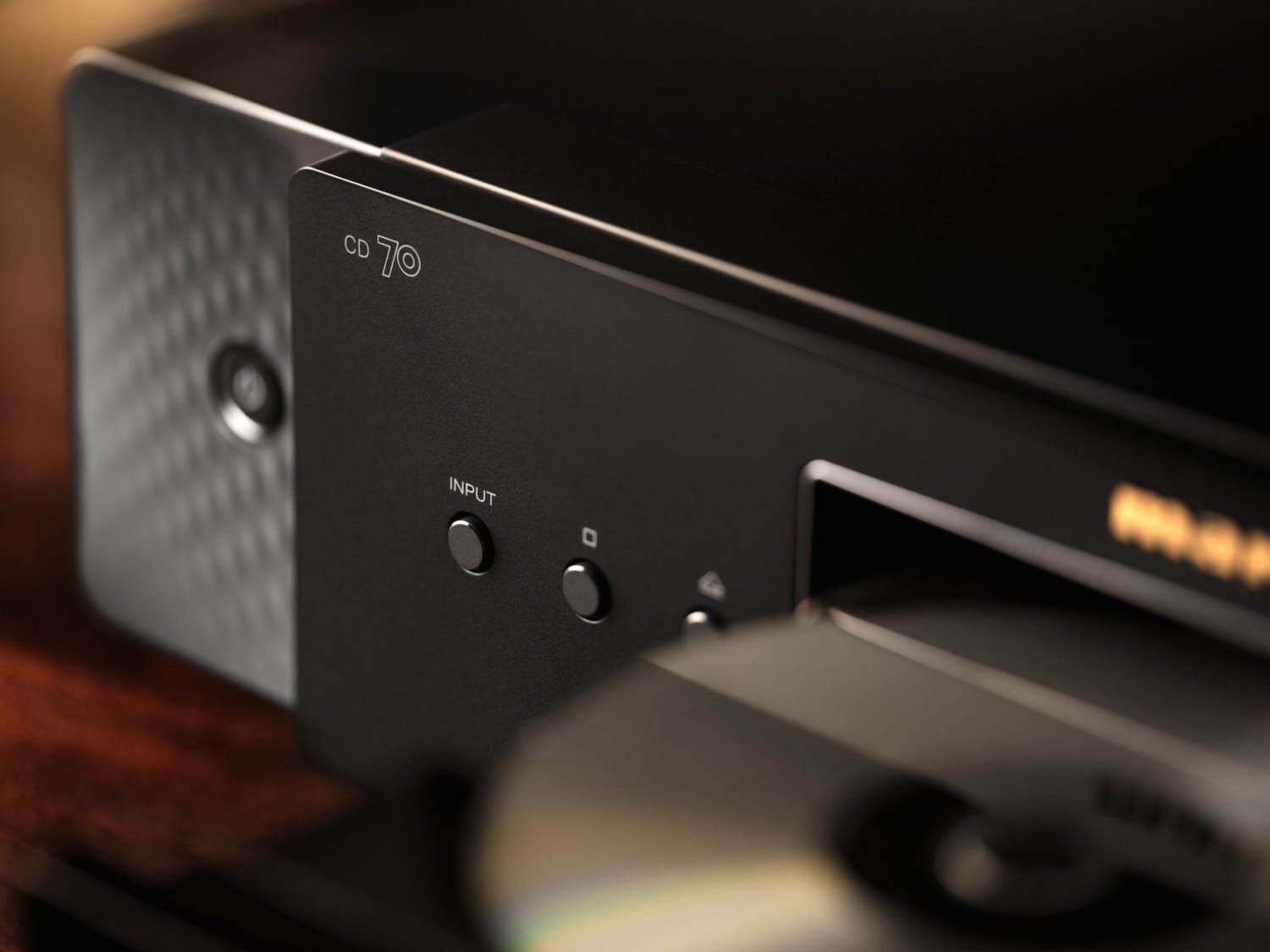 Close up of buttons on CD 70 Black