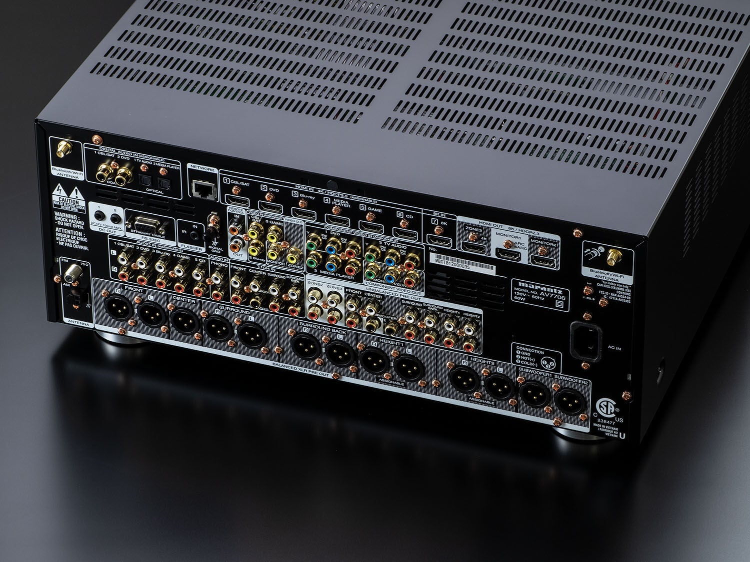 AV7706 - Advanced 8K HDMI connectivity with eARC support