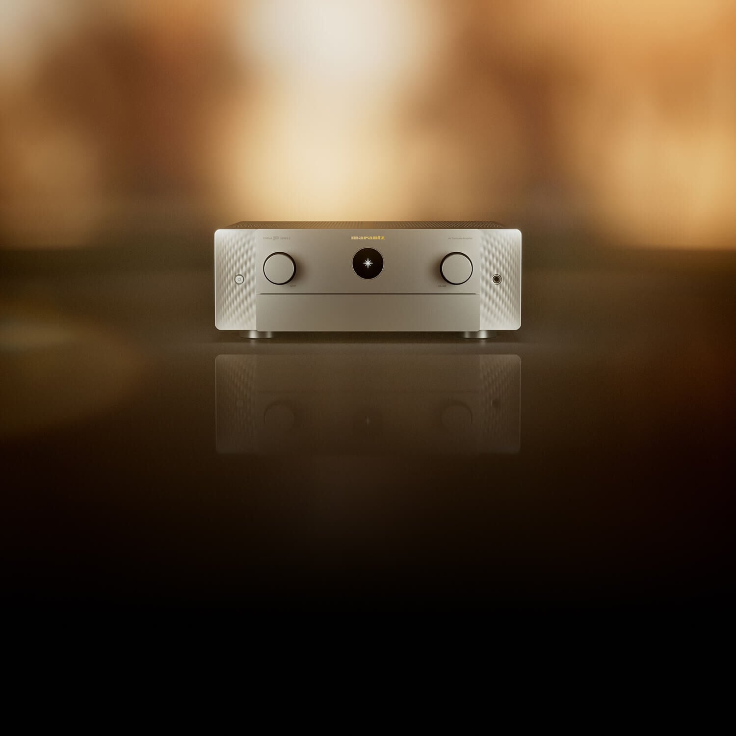 Silver-Gold Cinema 50 S2 front with gold background