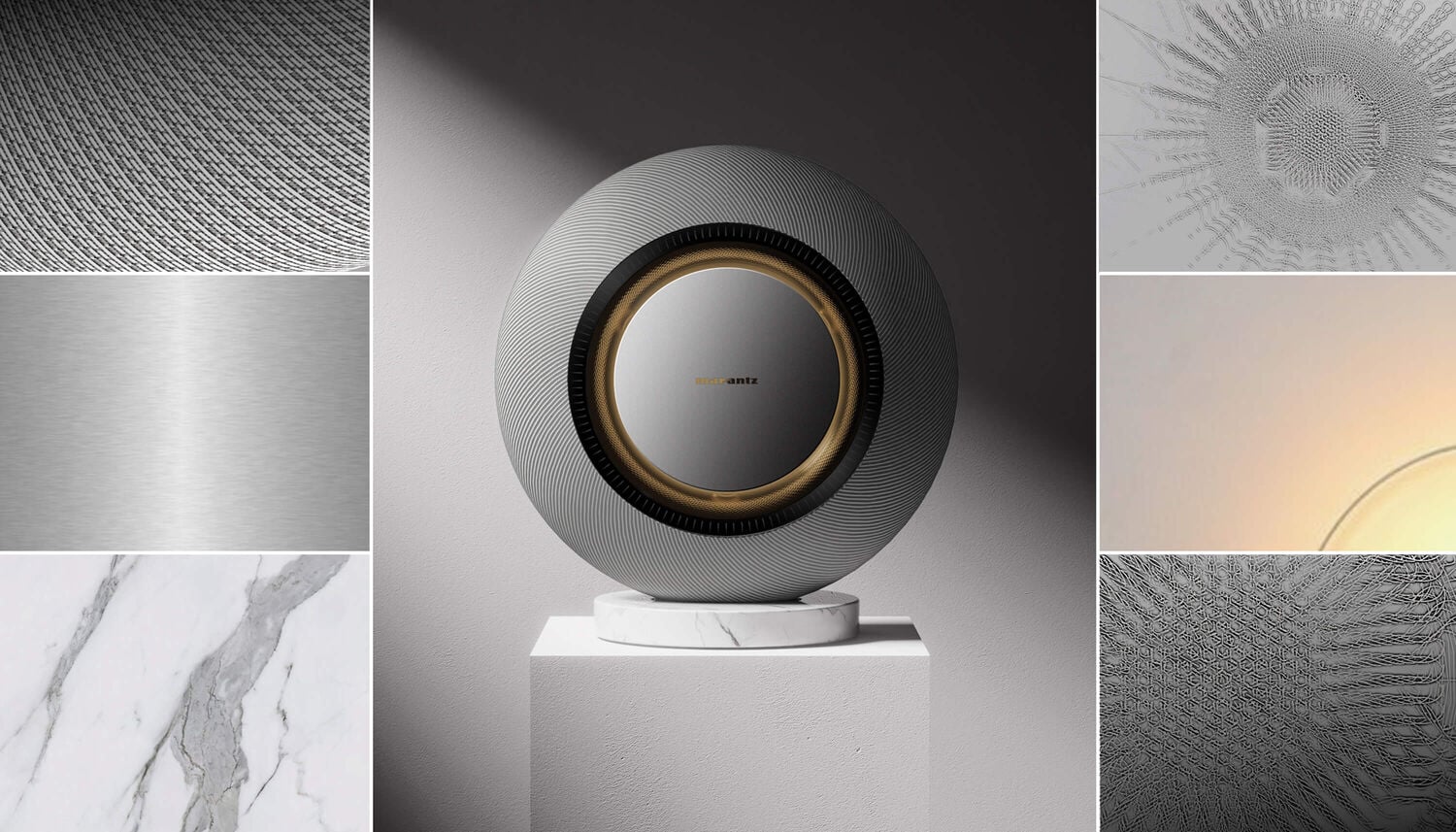 Marantz Horizon Moon Ray mood board collage