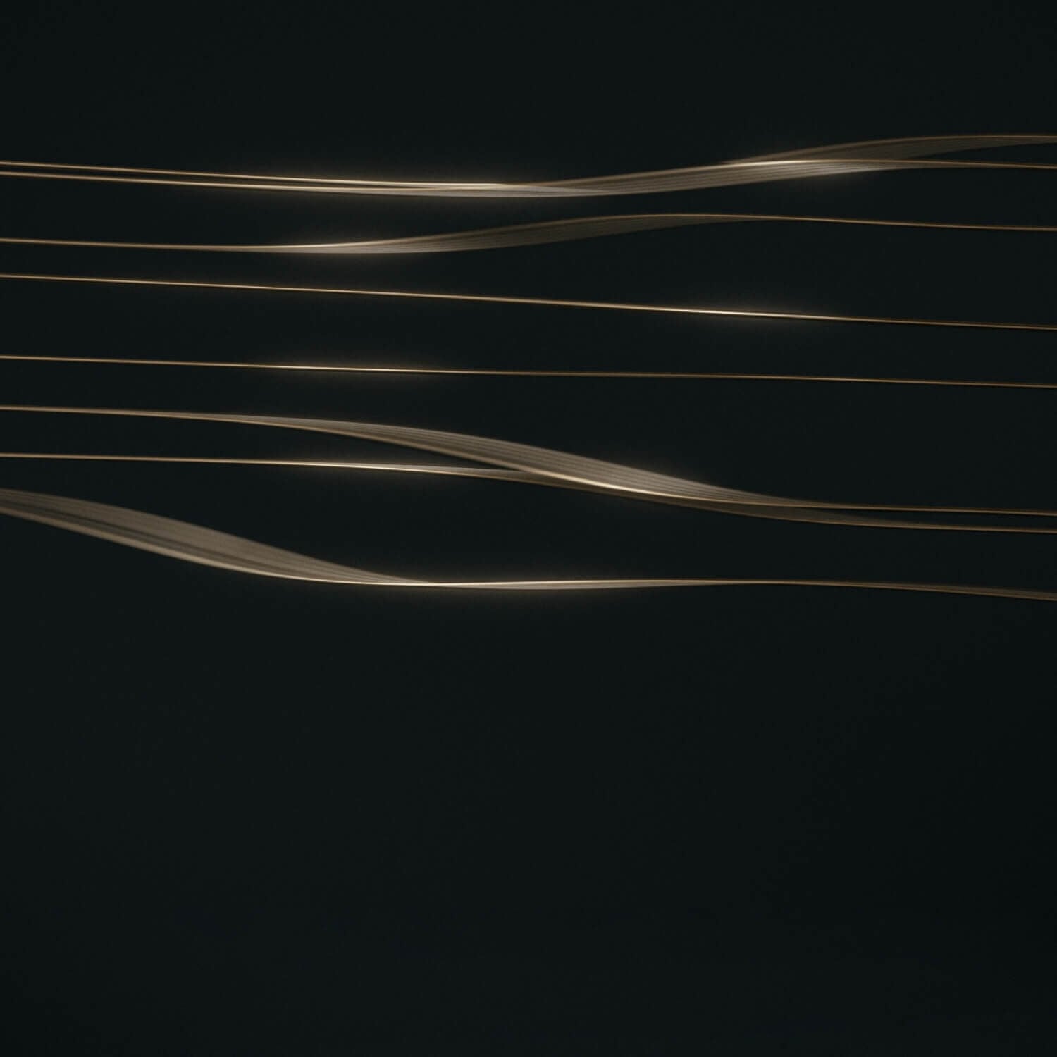 Golden horizontal ripples with black background