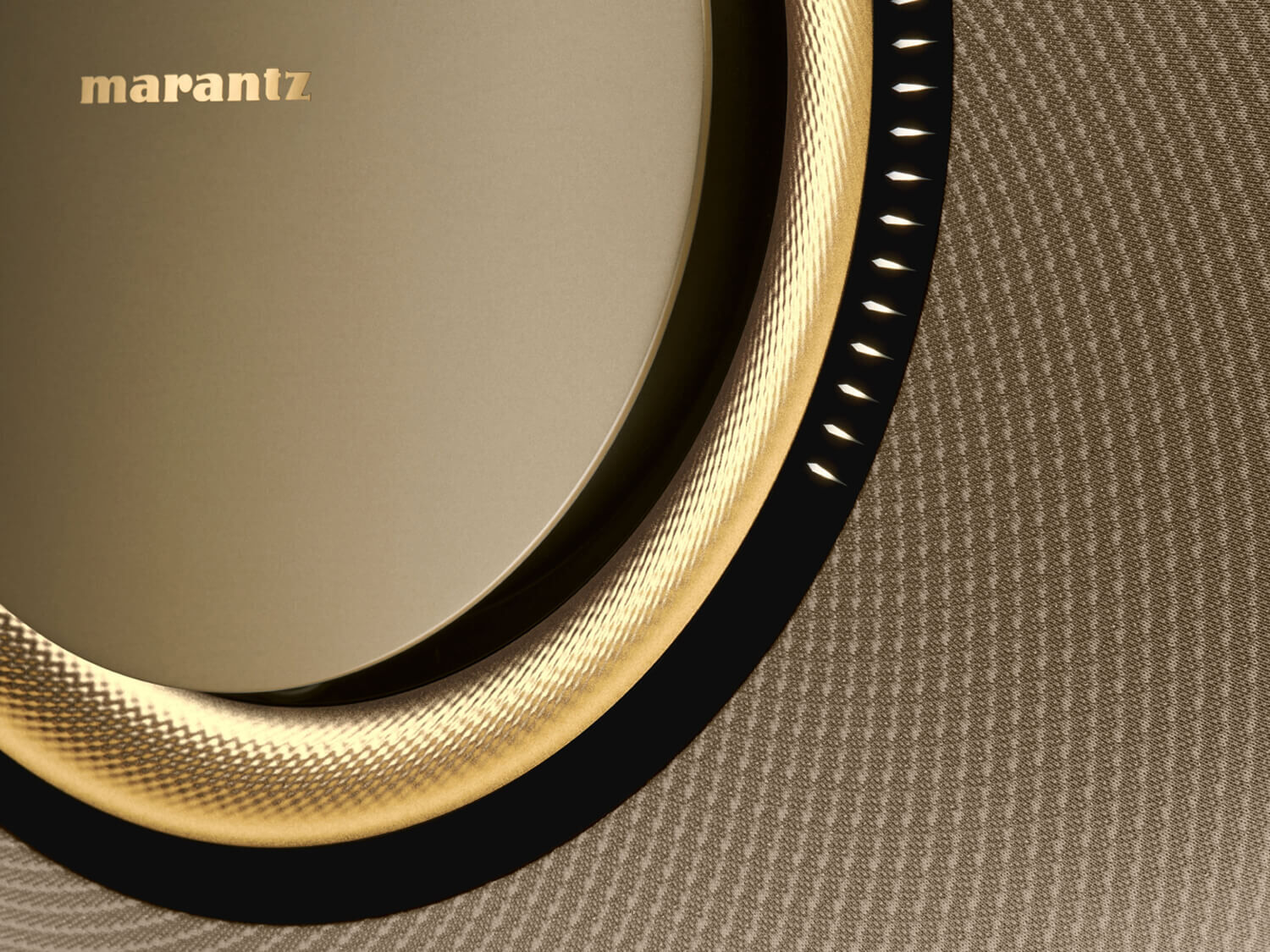 Marantz Radiance 360&deg; Seamless Fabric close up on Marantz Horizon
