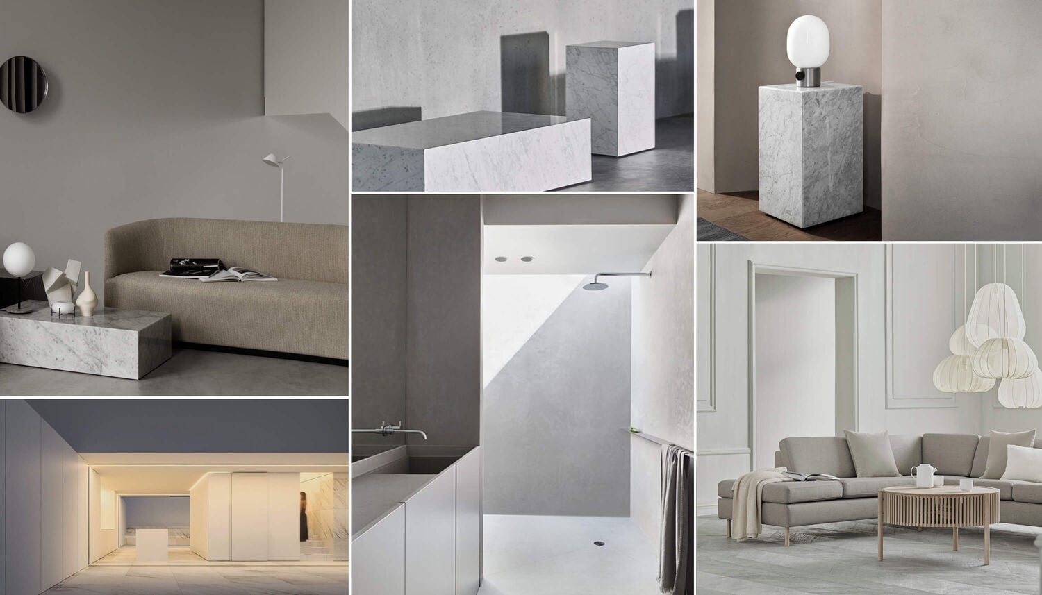 Moon Ray mood board with ordinary objects in household