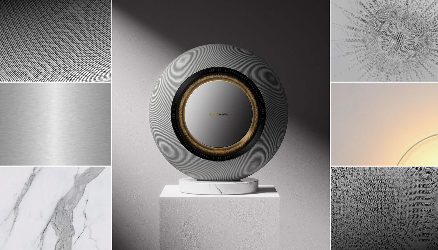 Marantz Horizon Moon Ray mood board collage