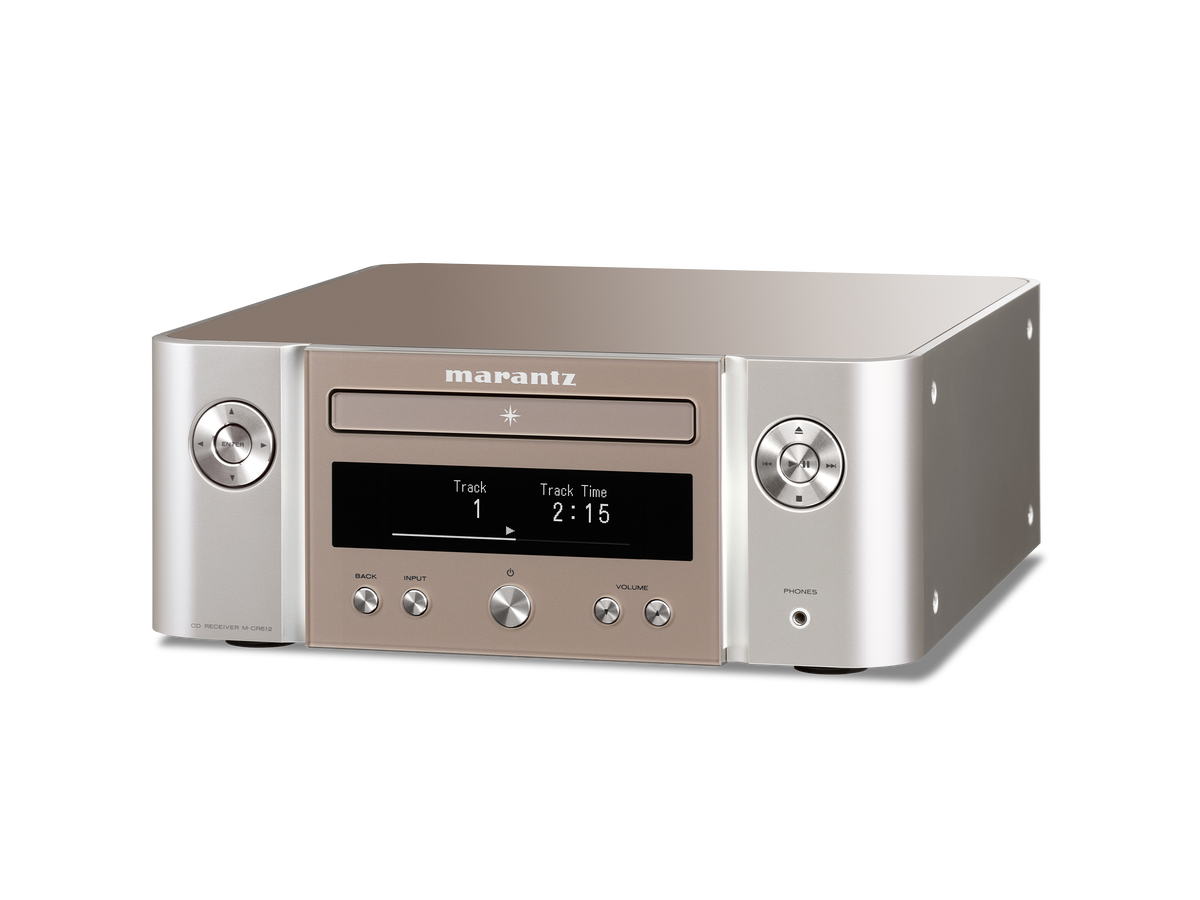 Marantz M-CR612 Silver-Gold под углом