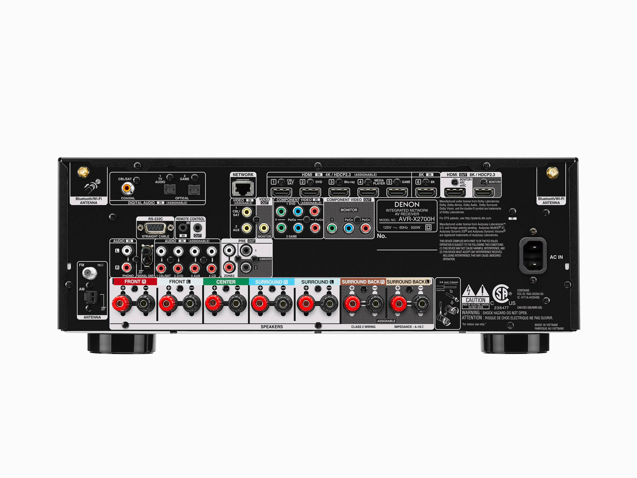DENON AVR-X2700H AVアンプ AVR-X2700H_back_NA.jpg?sw=768