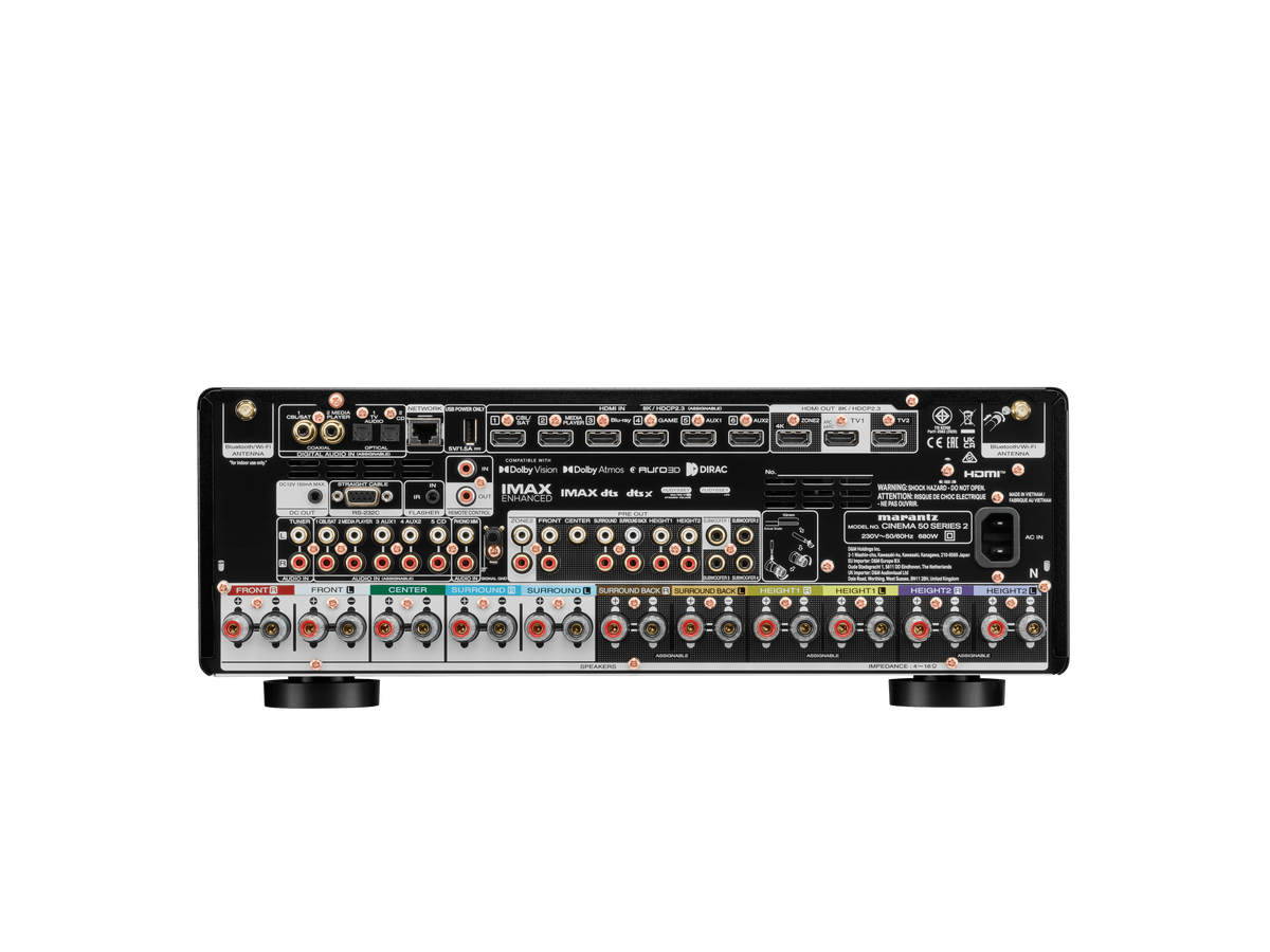 Zadný panel Marantz CINEMA 50 SERIES 2
