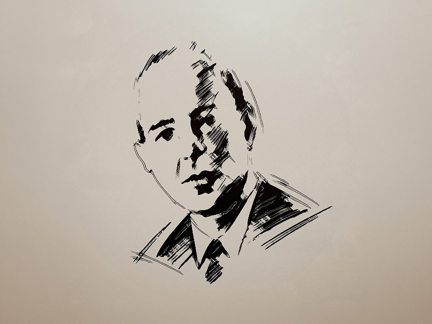 Saul B. Marantz sketch drawing
