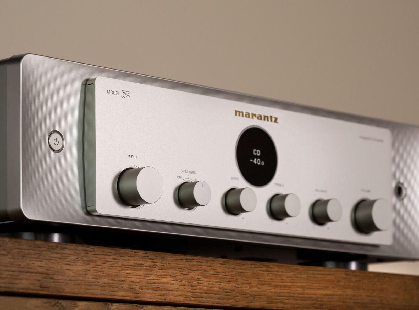 Marantz MODEL 50 Silver Gold front panel