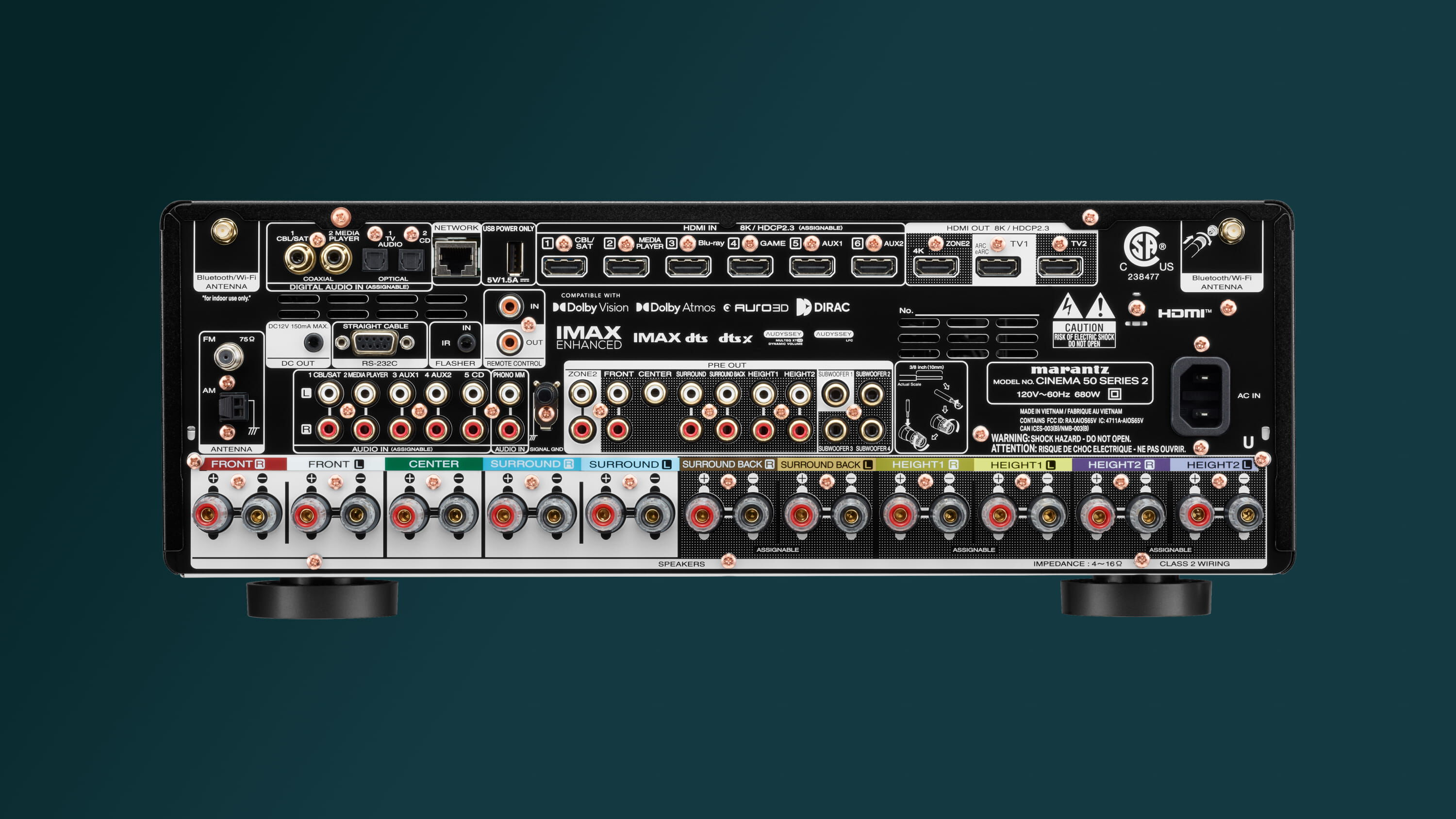 CINEMA 50 SERIES 2 - 9.4-Channel AV Receiver with Dolby Atmos