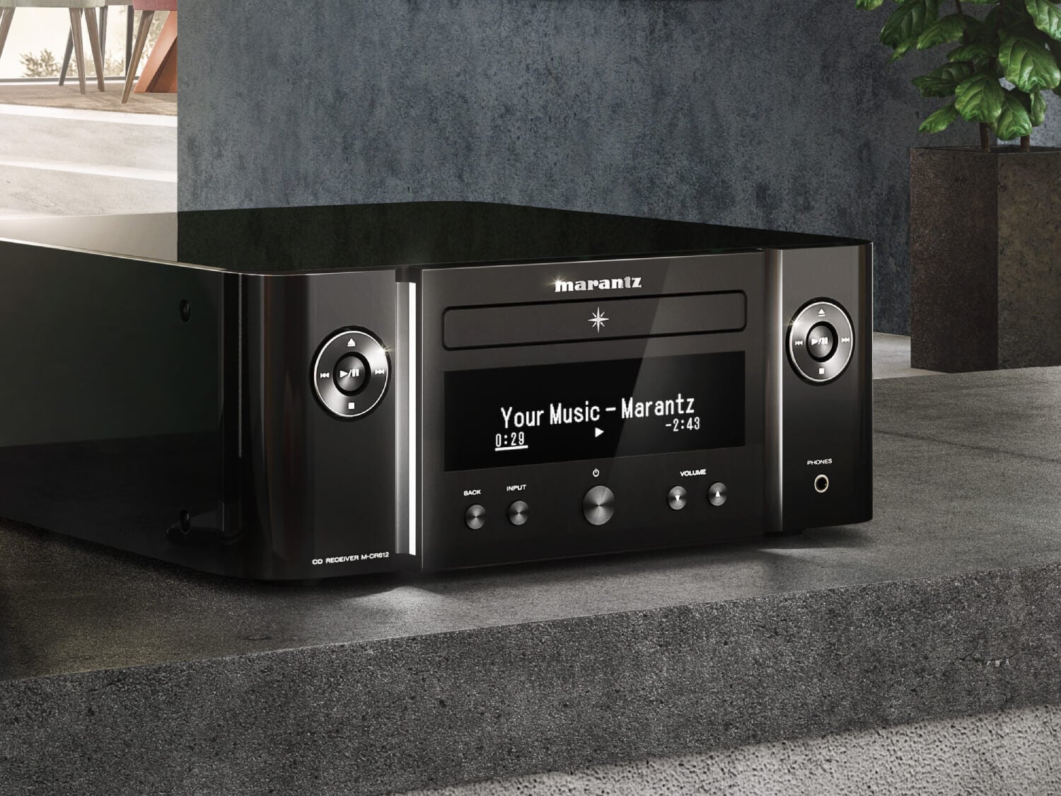 M-CR612 - Compact Network Audio Player and CD Player Powered by