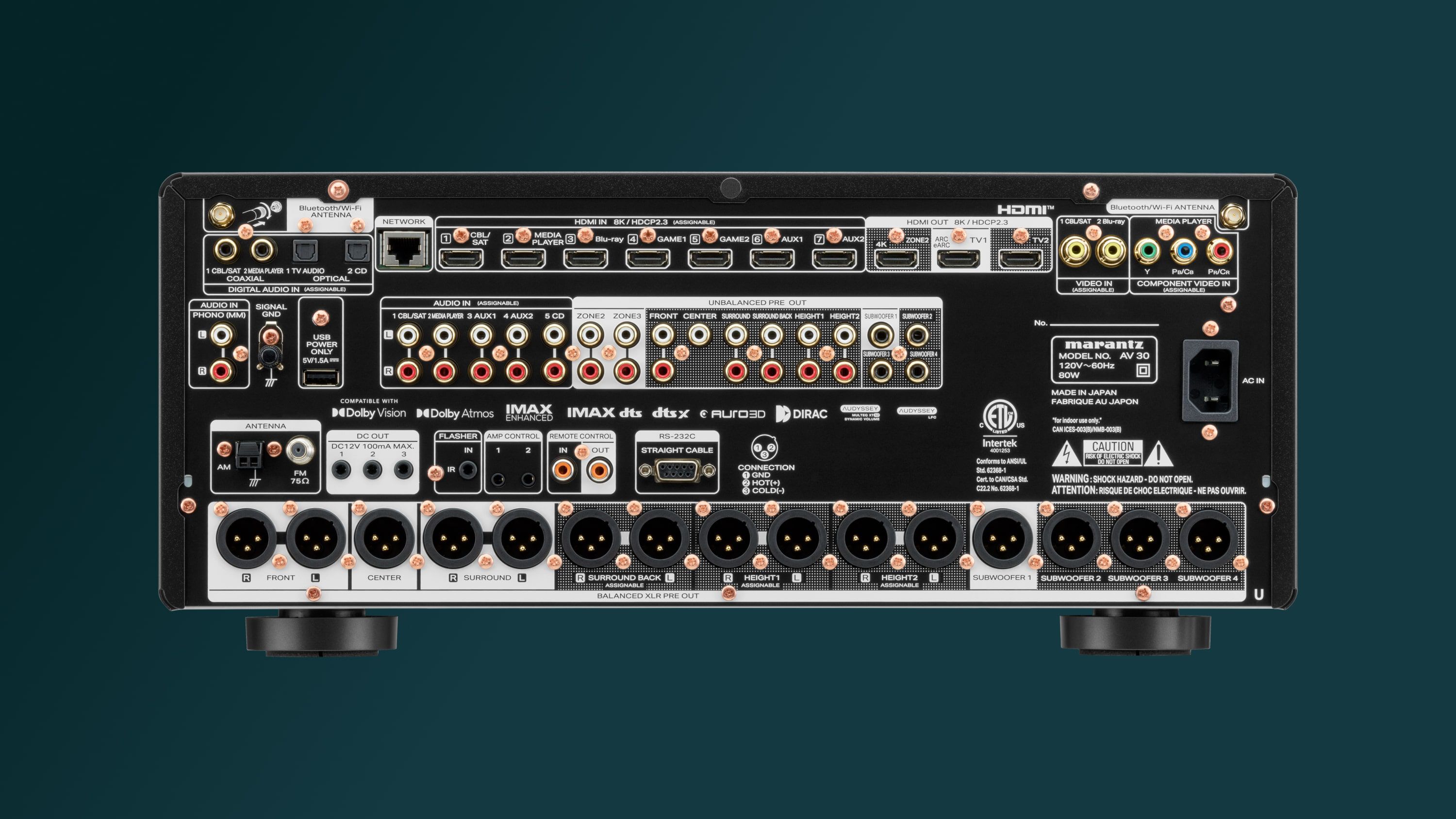 AV 30 - 11.4-Channel Balanced AV Preamplifier Powered by HEOS