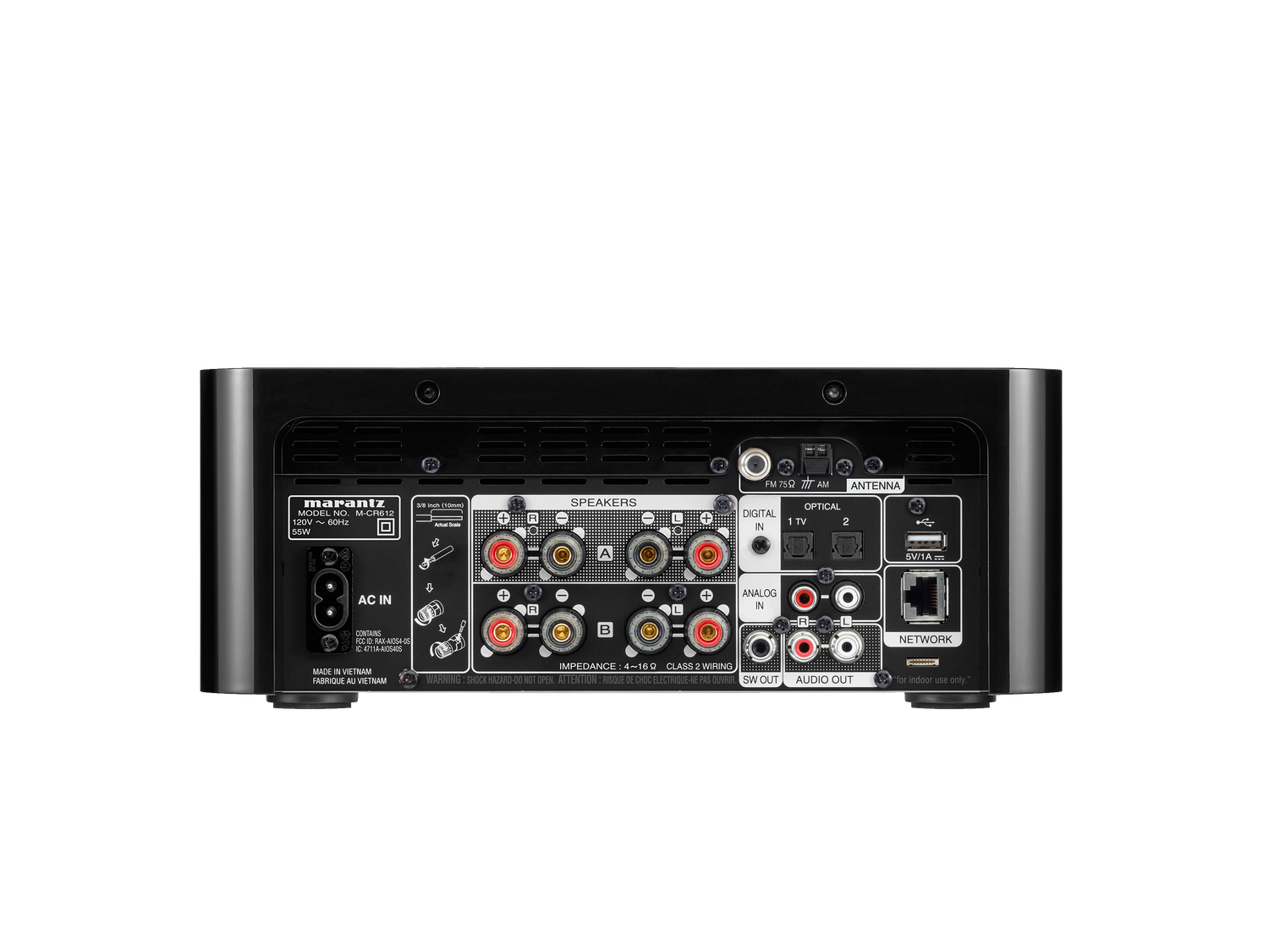M-CR612 - Black back view