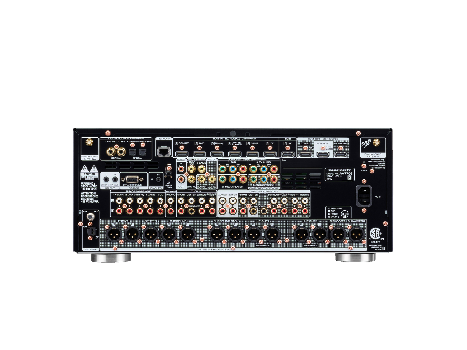 AV7706 - Black back view