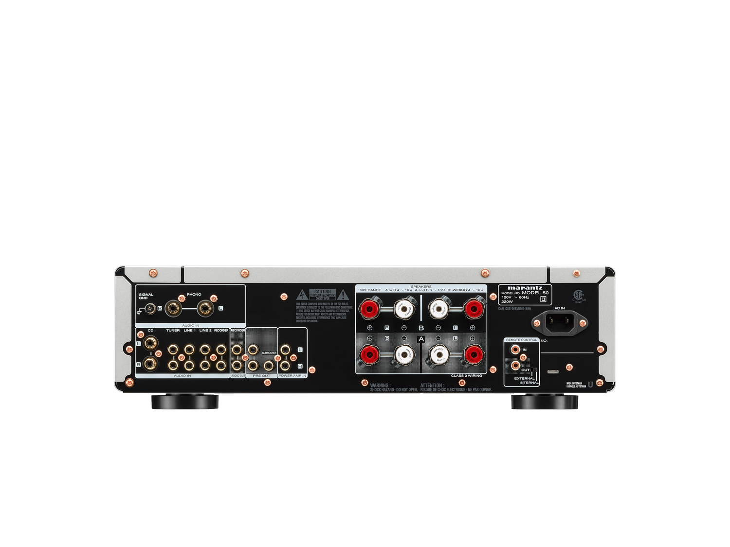 MODEL 50 - Silver gold back view
