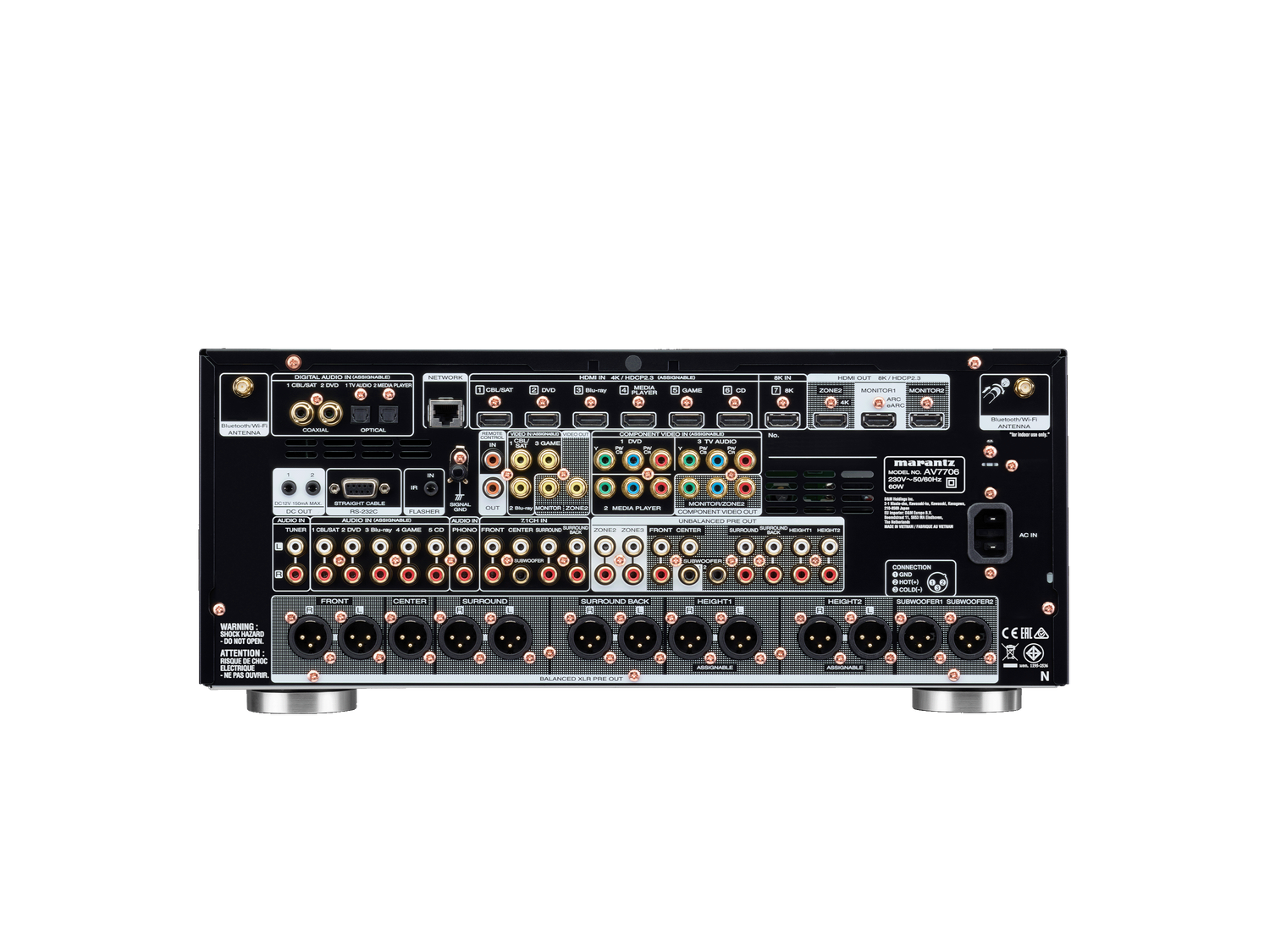 AV7706 - Black back view