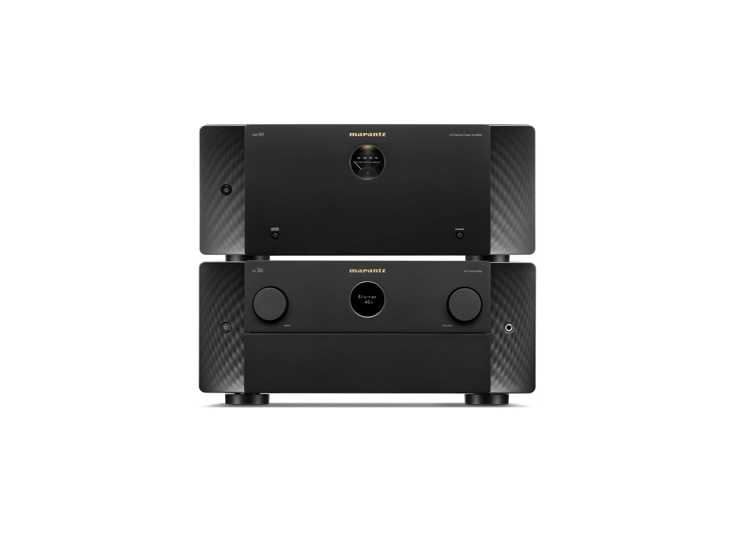 AV20 and AMP10 Stacked - Front View