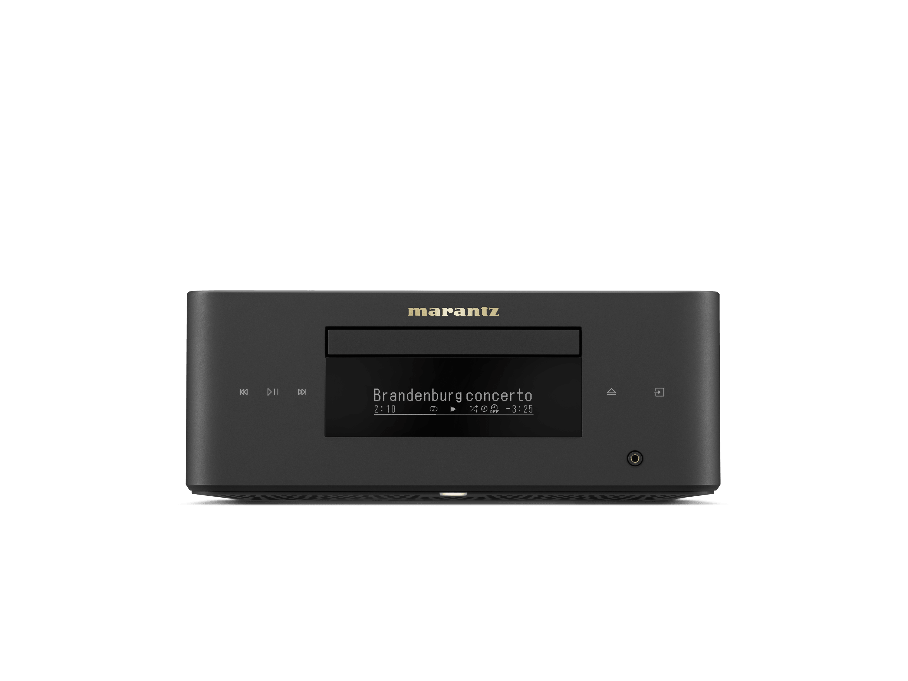 マランツ MCR 60n ブラックのフロントパネル