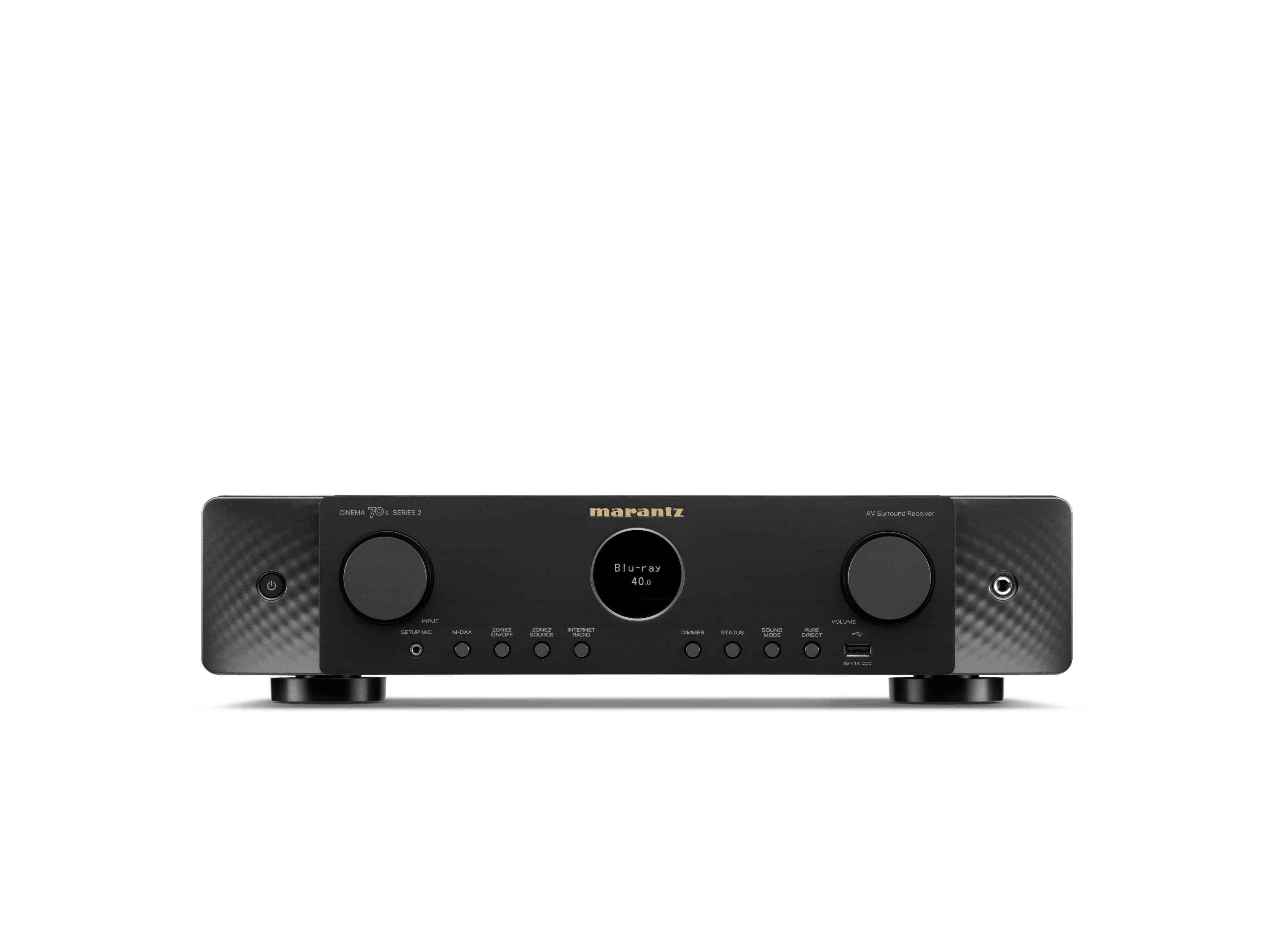 Marantz Cinema 70s Series 2 slimline AV receiver viewed from the front